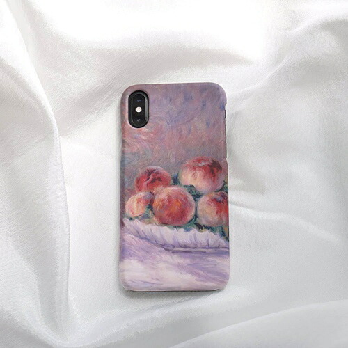 14 ルノワール「桃」アート iphone14ケース マット 名画 美術館 印象派 韓国 アイフォン おしゃれ 大人かわいい ピンク ピーチ 携帯 スマホカバー 6.1インチ対応 メゾンドミューズ M