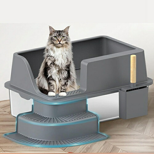 公公然たる 猫用室内用便器 通いつめる助けになる 倒れにくい 洗い濯ぎ飾り気の無い ゆったり広々 猫の室内用便器周囲の状況盛りかえす ステンレス鋼鋼製 雨合羽 砂の飛び散りを楽にする 分かりやすい 多頭猫用室内用便器 のびのび伸び伸びする お出かけ 60*40* トレー・トイレ容器-トイレ用品-猫用品
