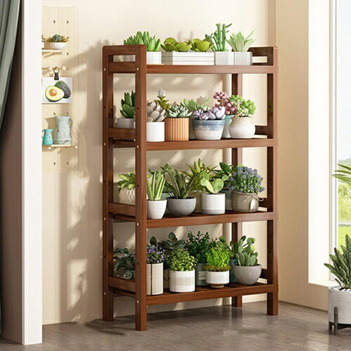 プランタースタンド フラワースタンド 4C*100*25*35 天然木 観葉植物 室内 鉢台 フラワーポット ブナ 植木鉢台 インテリア 省スペース 木製 北欧 プランター 花台 04 屋外 観葉植物