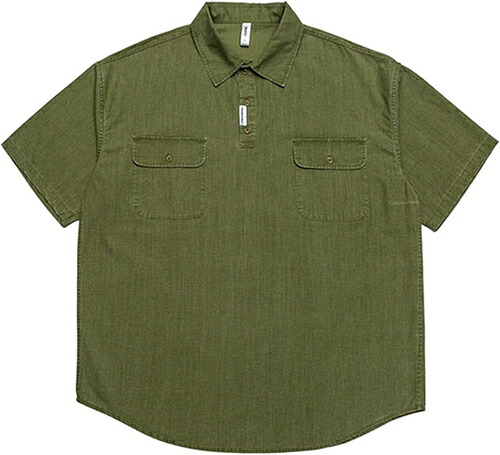 メンズ tシャツ ヘンリーネック 夏 カジュアル 作業服 ワークシャツ 半袖 ゆったり 折り襟 上着 アウトドア スポーツ 吸汗 通気 大きいサイズ オシャレ 通学 通勤 普段着|IKYUWA店