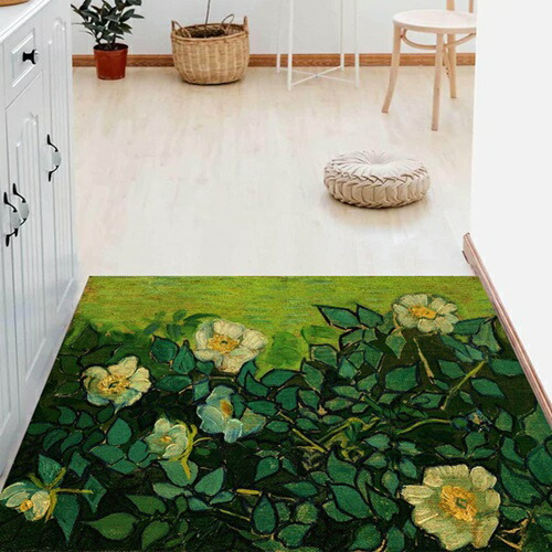 北欧風 玄関マット 泥落とし 屋外 屋内 100*160cm PVC ビニール ドアマット おしゃれ キッチンマット お手入れ 速乾 洗える カーペット 北欧 ノンスリップ オールシーズン 台所マット
