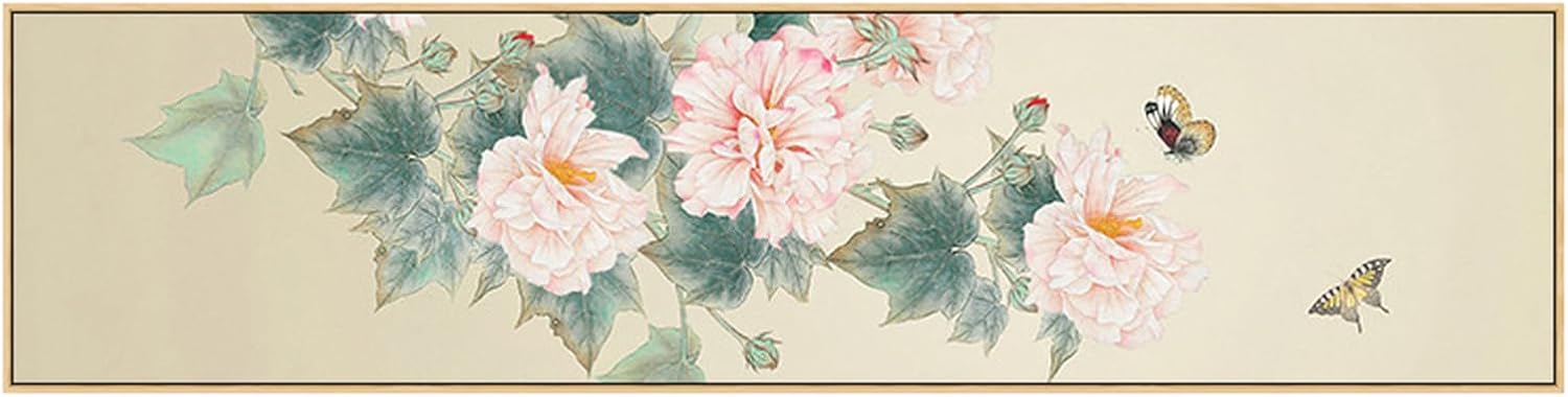 図面 飾りつけ 室内装飾 部屋の入り口 癒し 風水 晴れ晴れしい絵 30*120糎 水彩画画 リビング 洋室 青写真10 和室 花の絵 お部屋 かざり付ける 一こま 中華風 張り出し ファブリックパネル 今めかしい 書房