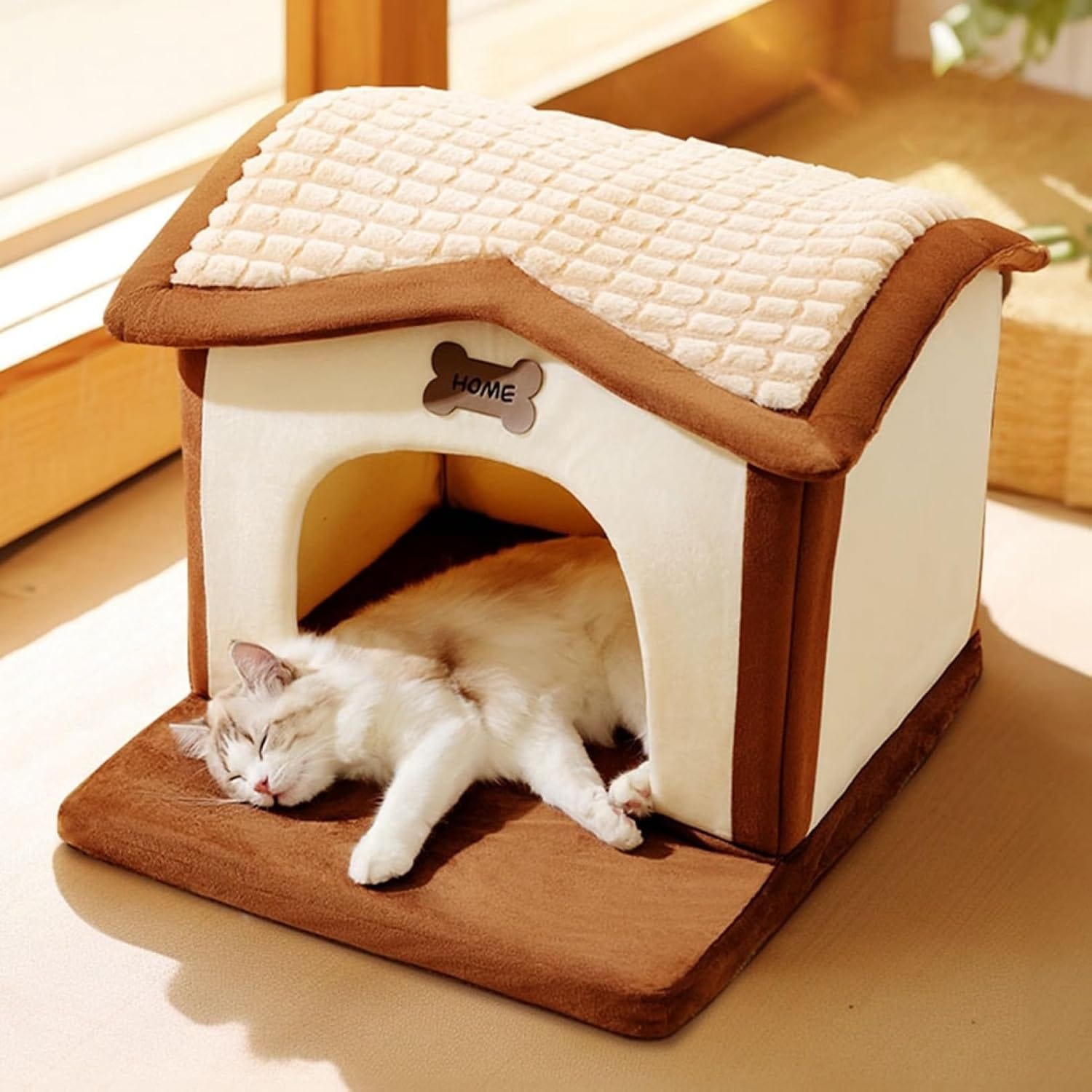 ペットベッド ドーム型犬 猫 ベッド 冬 おしゃれ ハウス 暖かい 犬小屋 ペット クッション ふわふわ 小型犬用 犬用ベッド ネコベッド ドームベッド 秋冬 洗える 取り出しカバー ねこ用寝袋 キャ