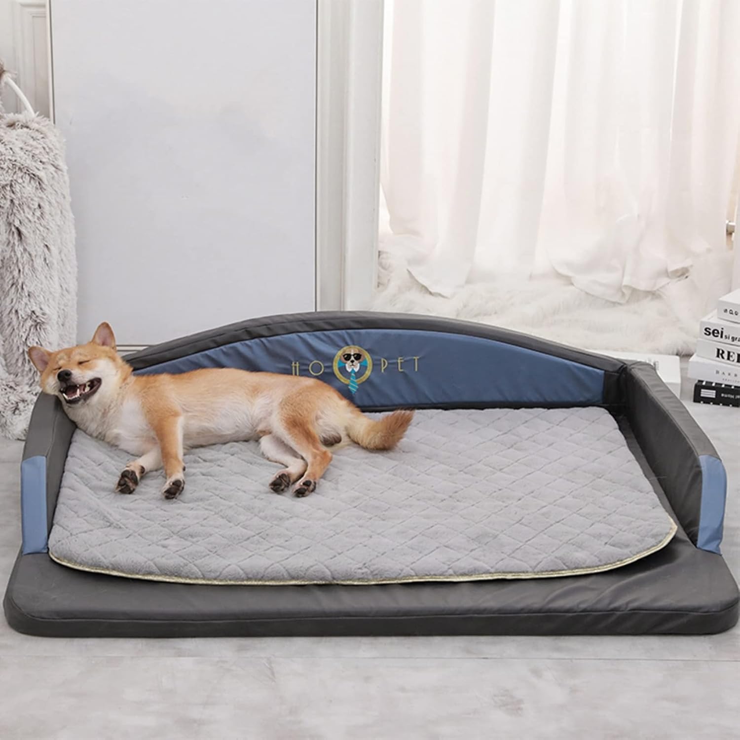 犬 ベッド ペットベッド 夏用 ペットソファー ペットクッション マット付き 高反発 防水 柔らかい 高齢犬 子犬 猫 多頭飼い 取り外せるカバー 滑り止め 中型犬 大型犬 洗える ペット用ベッド 型