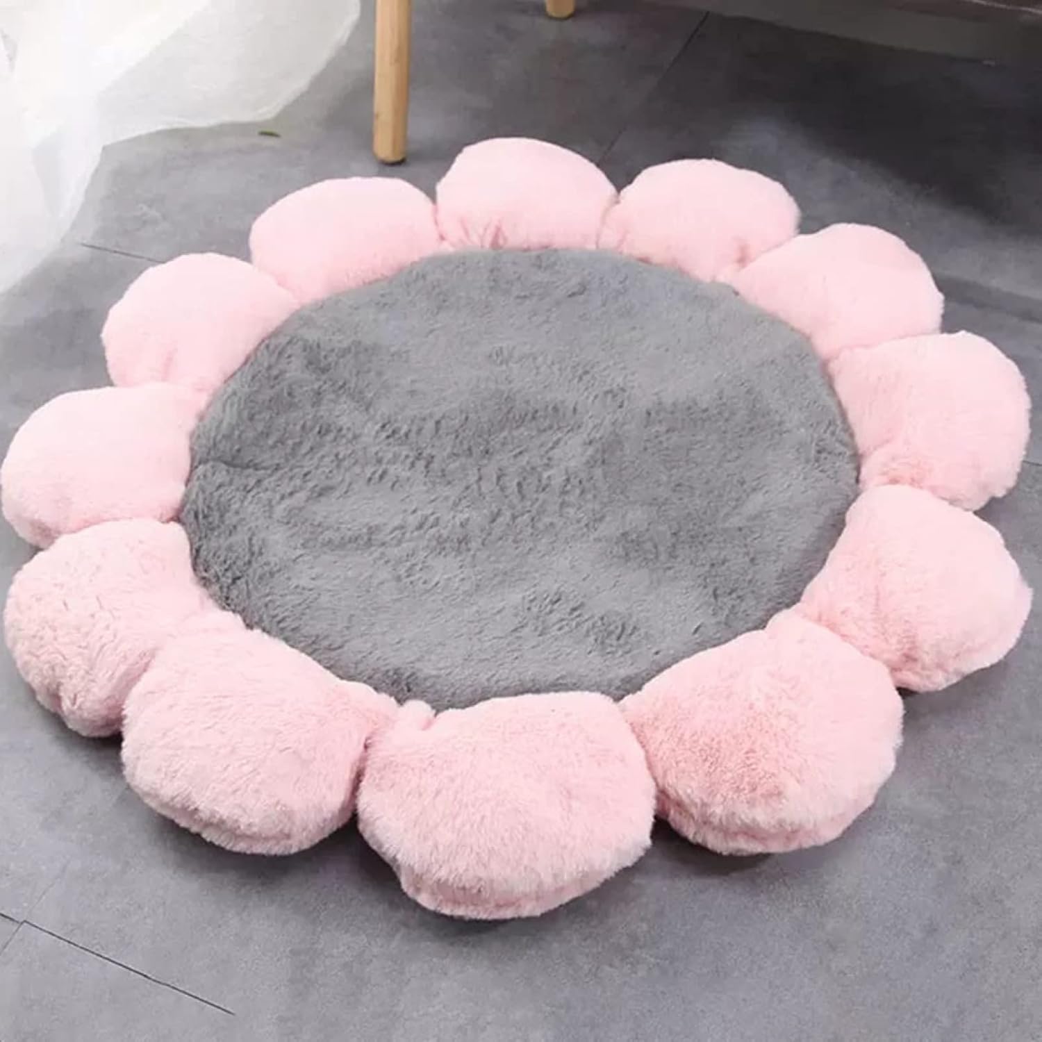 ペットベッド ペットハウス マット 犬 猫 小/中型犬 かわいい 寝床 寝具 布団 ソフト 花型 快適 防寒 洗える 通気性 滑り止め 暖かい 四季 ふわふわ 肌触りがいい ぐっすり眠れる 犬猫兼用