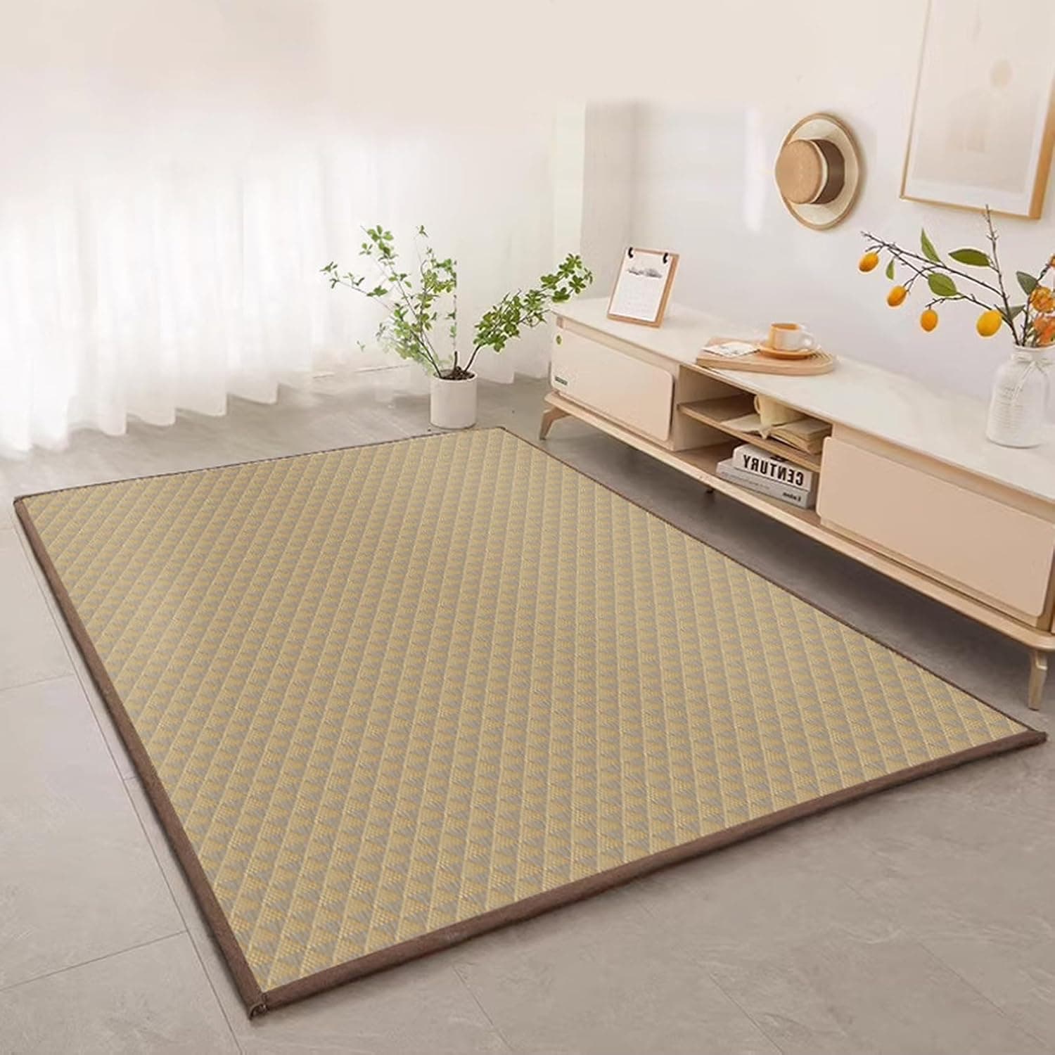 引っ敷き 生まれながらエコ原料品 引っ敷き 置き畳 夏用 立ち会い場引っ敷き 和今めかしい プレイマット ごろ寝 納める助けになる 消臭 他所他所しい 上滑り打ち切り 汚れにくい 拭ける 200*300糎*1糎 リビング用 臥し所用 臥榻