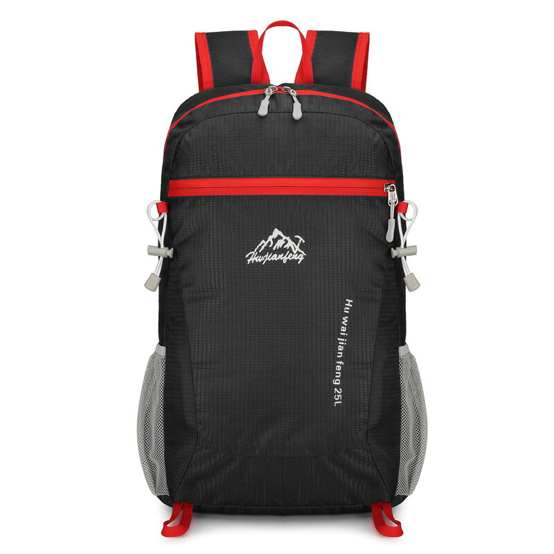 リュックサック 折りたたみ バックパック 軽量 25L 大容量 撥水 アウトドア 登山 ハイキング 旅行 スポーツバッグ デイパック 男女兼用 キャンプ コンパクト 通気性 耐摩耗性 収納便利 メンズ