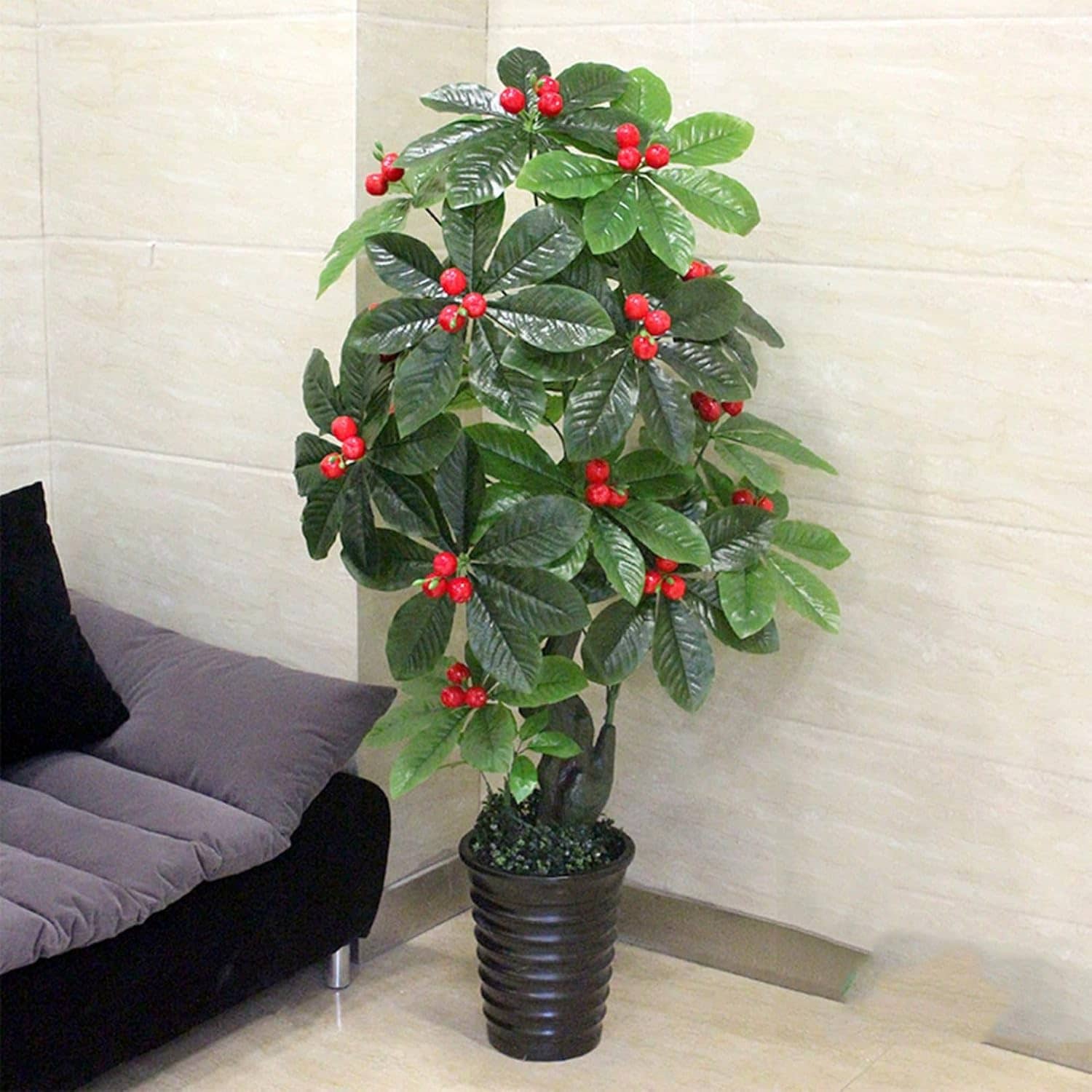 造花インテリア 大型緑葉 果物 りんご 胡蝶蘭 みかん 枯れない花 装飾花 観葉植物 リアル 造花グリーン 造花アイビー 本物そっくり 水やり不要 北欧風 ins おしゃれ プレゼント 飾り用 お見舞|IKYUWA店