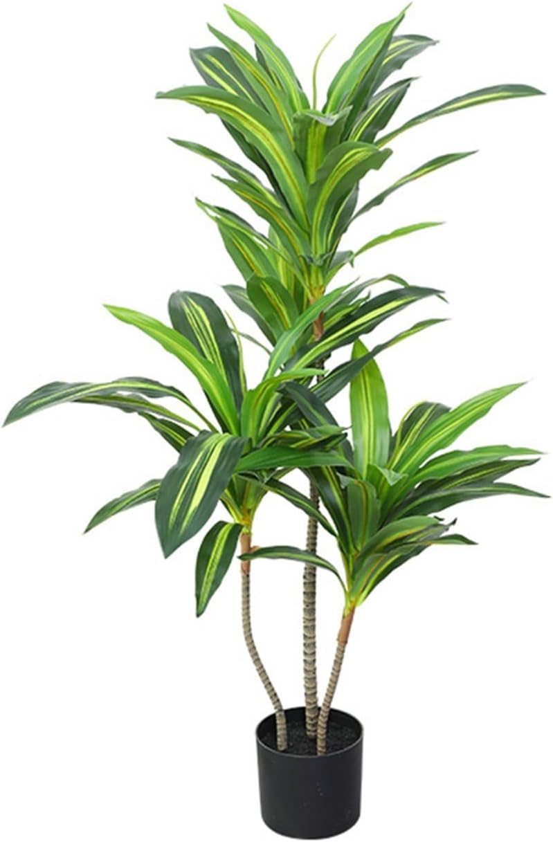 フェイクグリーン センネンソウ ドラセナ リアル 観葉樹 人工観葉植物 インテリアグリーン 大型 本物そっくり 人工植物装飾 人工葉っぱ 簡単世話いらず 枯れない デコレーション 植物装飾 事務所｜IKYUWA店