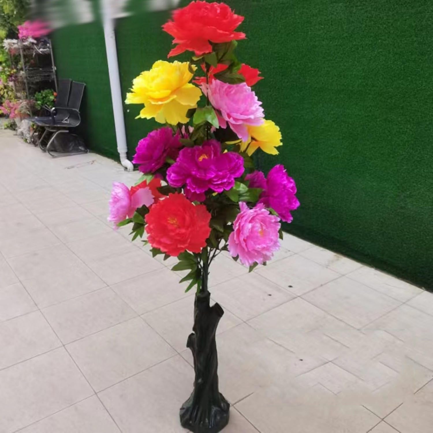 フェイクグリーン 名取り草 ぼたん 薔薇 造花アイビー 造花緑であること 如何様物花 即物的 人工観葉草木 室内装飾緑であること 大型 本物そっくり 人工草木かざり付ける 観葉樹 お世話不必要 枯れない ご御挨拶 贈り