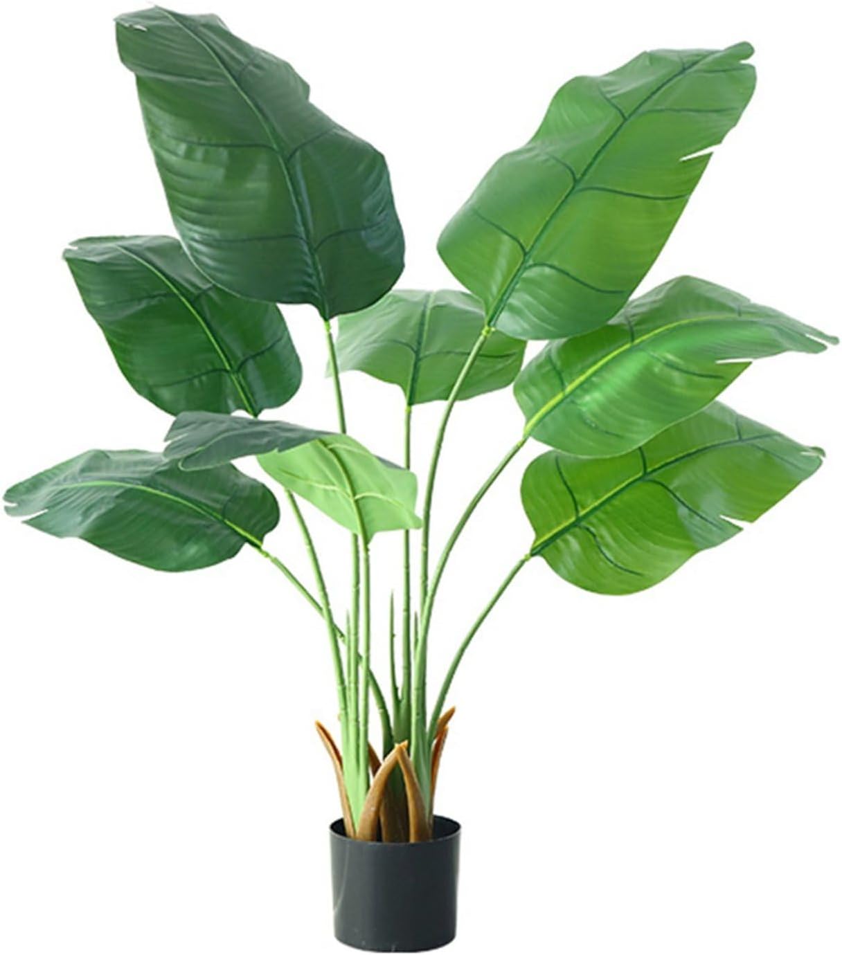 人工観葉草木 即物的 モンステラ 大型 人工ヤシ科の葉草木 熱帯観葉樹 本物そっくり 室内装飾緑であること ins フェイクグリーン 枯れない 観葉草木 人工木の葉 人工草木かざり付ける 室内装飾