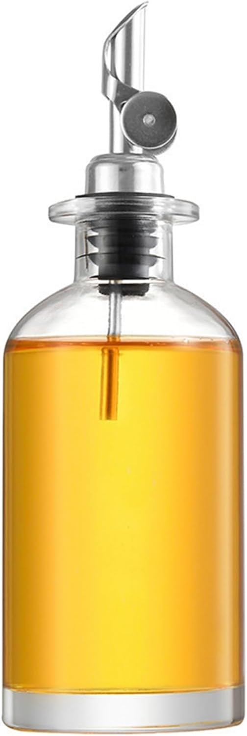 自動小銃フリップ 型目こぼし押しとどめる 350ml 目盛り付き添い人 油絵の具瓶 硝子 油絵の具ポット 油絵の具ポット 油容れもの 調味料 容れもの 耐熱硝子 油絵の具差し 醤油瓶 酢瓶 サラドレ瓶 身寄り勝手もと