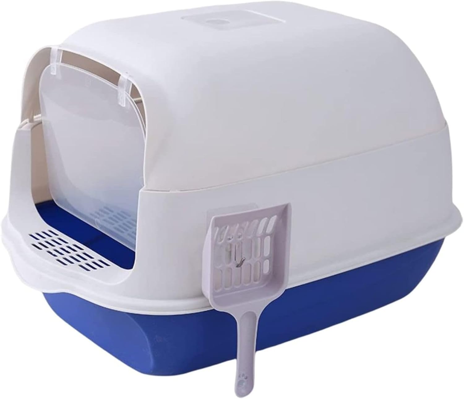 猫トイレ L 50x35x35cm ドーム型 大型 猫用トイレ本体 フルカバー 長さ50cm おしゃれ 猫用 トイレ 丸洗い可能 砂飛散防止 丸洗い可能 掃除簡単 軽量 子猫 成猫 可愛い ネコトイレ｜IKYUWA店