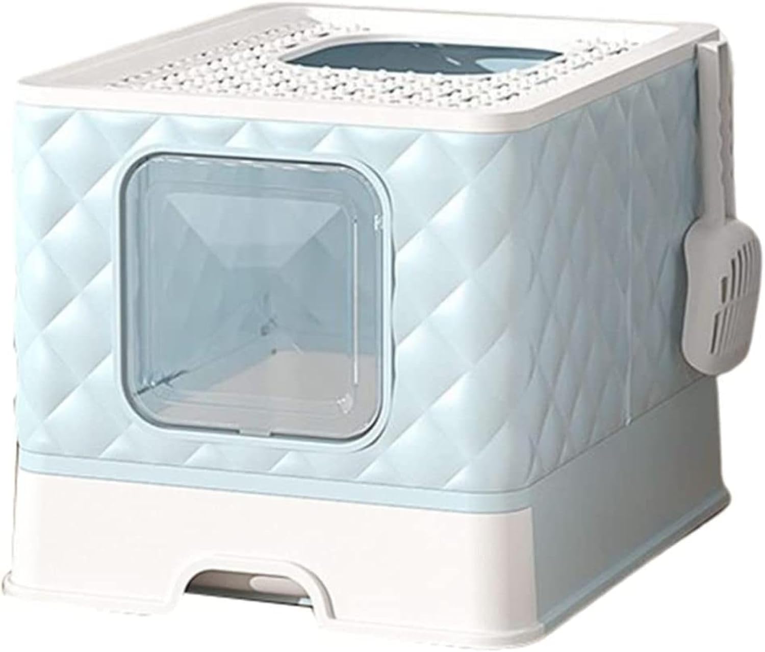猫トイレ ドーム型 50x41x37cm 大型 猫用トイレ本体 横から 引き出し式 折り畳み おしゃれ 猫用 トイレ 飛び散り防止 丸洗い可能 清掃便利 軽量 いぬ猫 大きい猫 可愛い 猫のトイレ ネ｜IKYUWA店