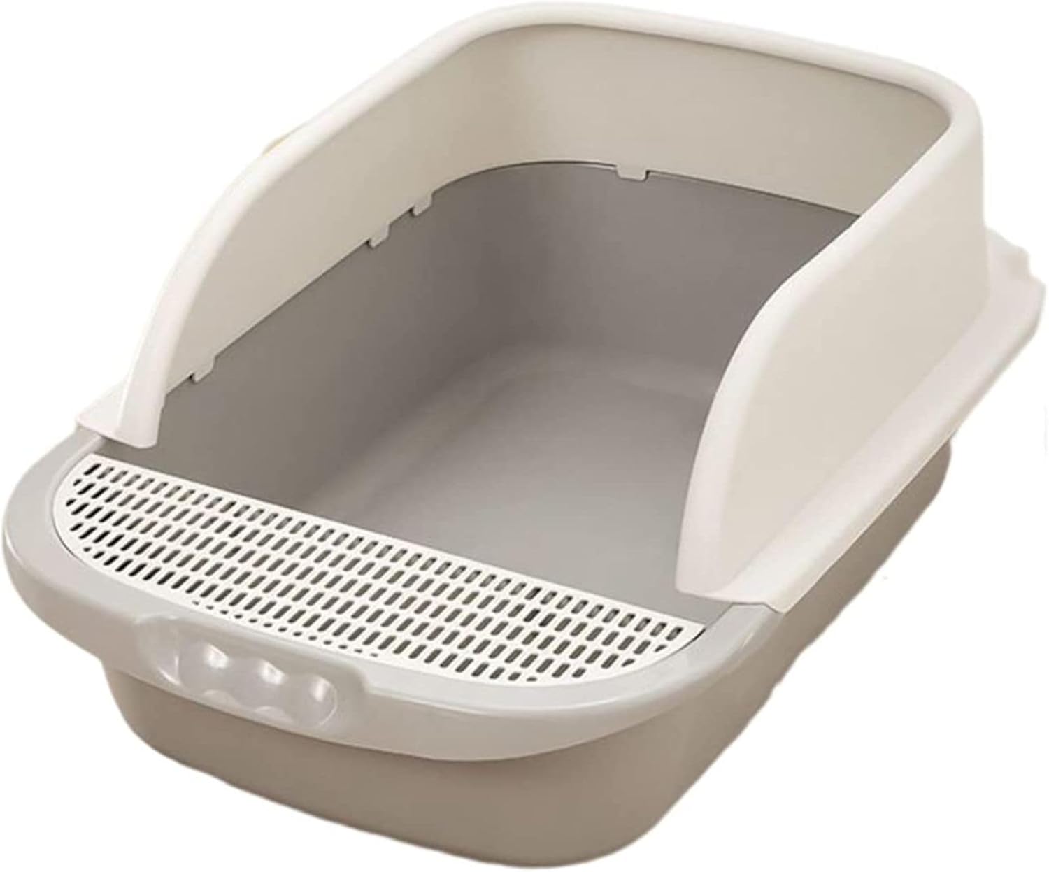 猫用トイレ本体 S 42x30x18cm 子猫 ハーフカバー 猫トイレ システム 小型 スコップ付き 長方形 おしゃれ 猫用 トイレ 丸洗い可能 掃除しやすい 砂飛び散り防止 軽量 小さい猫 可愛い｜IKYUWA店 13,432円
