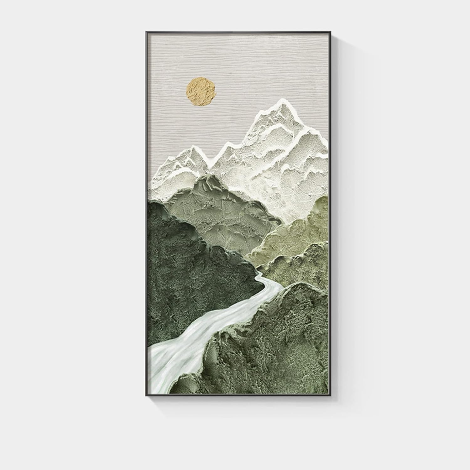 アートパネル 山 北欧 ウォールアート アートポスター 絵画 壁掛け 50*100 抽象画 おしゃれ ウォールデコレーション モダン 和 玄関 リビング 誕生日 ギフト カラー3｜IKYUWA店 8,347円