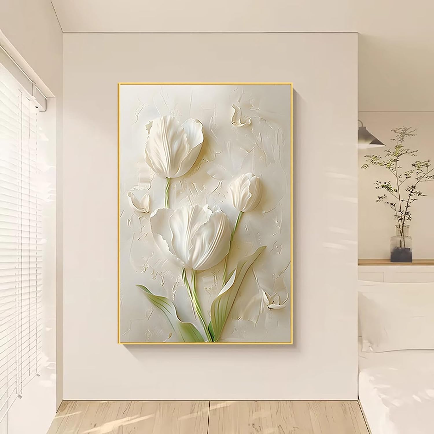 花 アートボード フラワー 35*50 インテリア カラー22 雑貨 アートパネル 絵画 壁掛け ウォールデコレーション おしゃれ モダン 北欧 ギフト アートフレーム|IKYUWA店