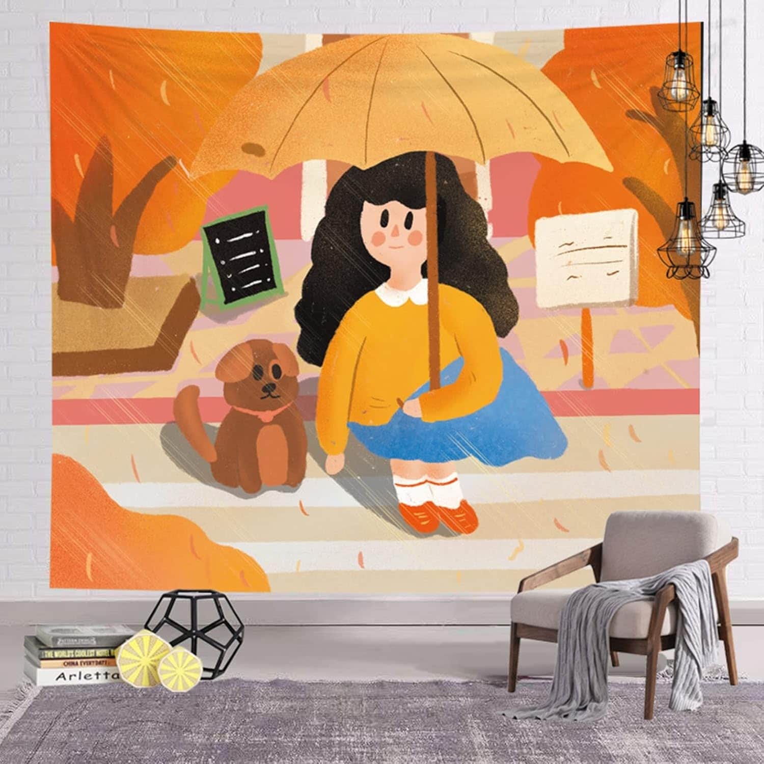 キャラクター タペストリー 壁掛け 多機能 雰囲気転換 間仕切り 背景 ファブリック装飾用品 壁布 インテリア リビングルーム ベッドルーム 窓 結婚お祝い ギフト 布ポスター おしゃれ 大判 150｜IKYUWA店