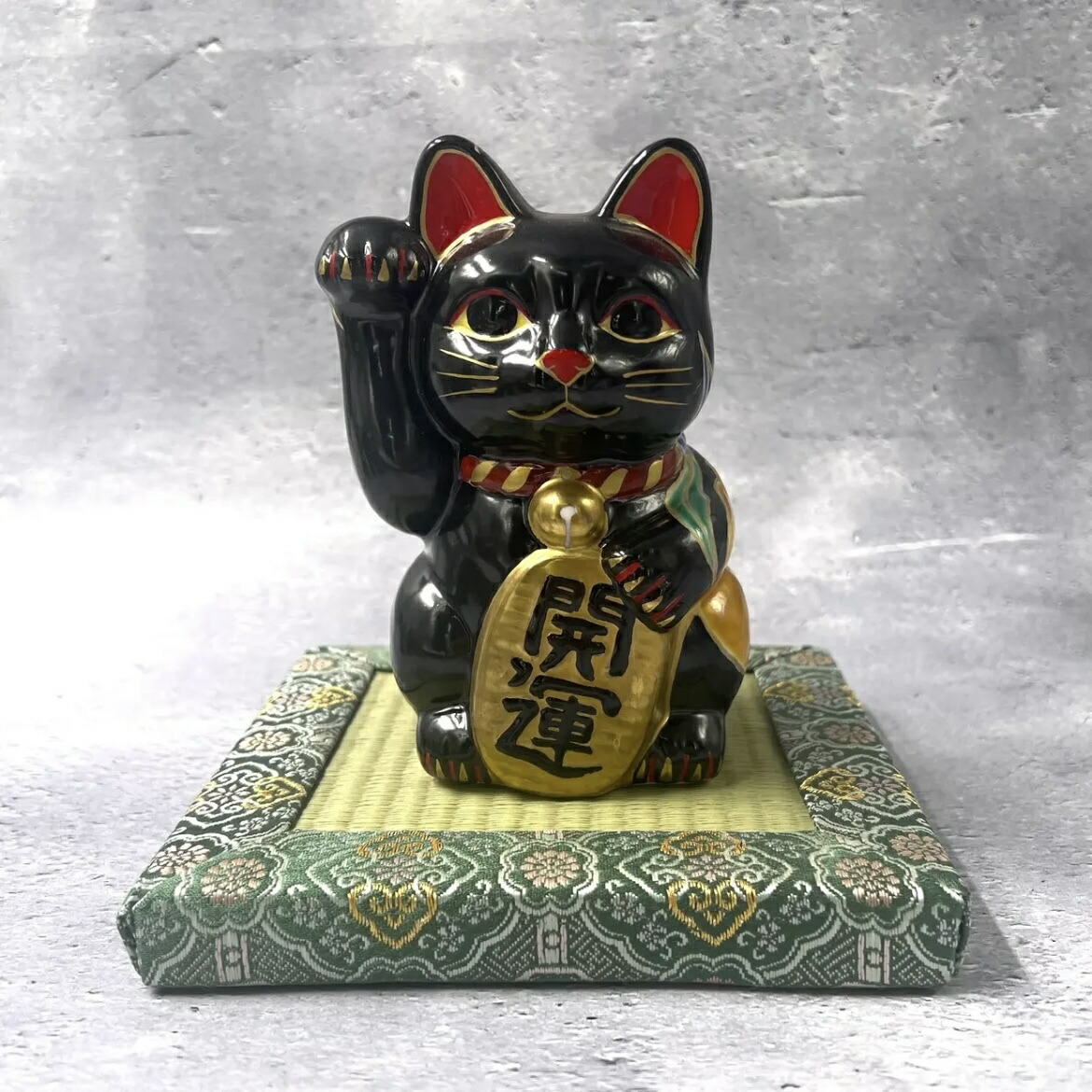 清水焼  猫三彩まねき猫（右手） 楽天市場】京焼 清水焼 陶あん 花結晶 招き猫 白 開運 右手 : 京