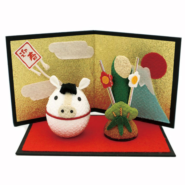 楽天市場】本日ﾎﾟｲﾝﾄ10倍！ 午 たたら飾り 白 26-03 / 瀬戸焼