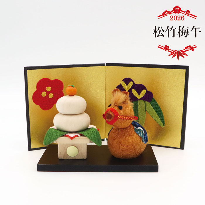 楽天市場】おじゃみ午 / 午年 干支 ちりめん かわいい置物 和風