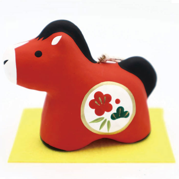 楽天市場】錦彩招福寿々午 (土鈴・中) 2026年 午 馬 新年 置物