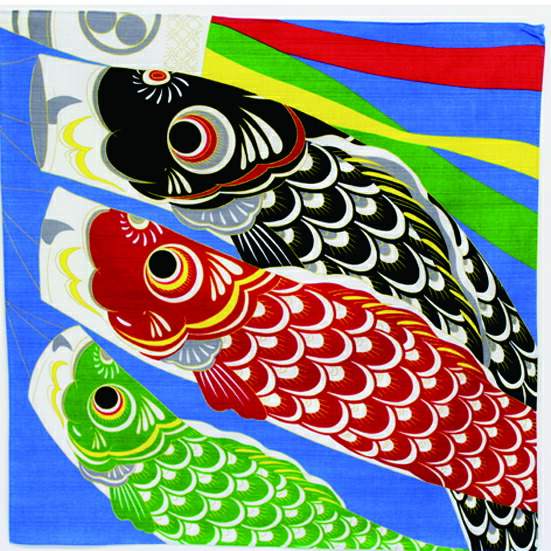 楽天市場】鯉のぼり タペストリー ＜ 鯉のぼり かぶと 小風呂敷