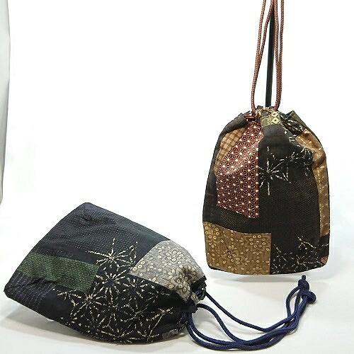 市場 浴衣 バッグ 信玄袋 切寄せ 巾着 メンズ 和柄