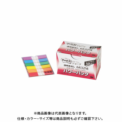 スリーエム ポストイットジョーブパワーP透明見出し 6832M