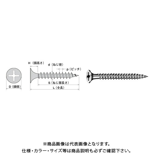 【送料別途】【直送品】ヤマヒロ フローリングスクリュー【鋼製床下地専用】ラッパ（バラ詰め） 3.8X28 パーカー 10000本 S28F