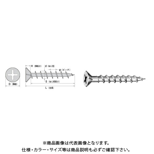 【送料別途】【直送品】ヤマヒロ コーススレッド フレキ 4.2X32 三価ユニクロ 1000本Ｘ10箱 W32F