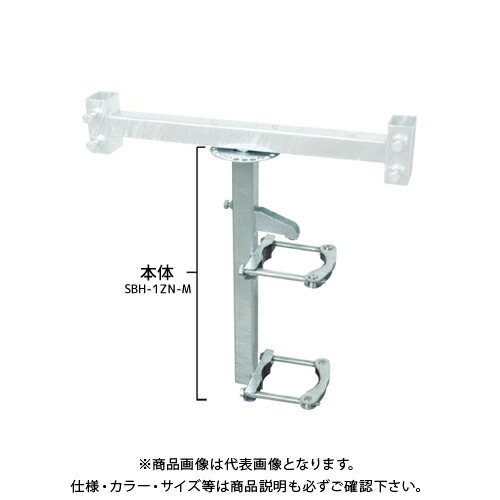 【送料別途】【直送品】伊藤製作所 123 サインホルダー 本体 (ドブメッキ)ガードレール支柱用 φ114 SBH-1ZN-M