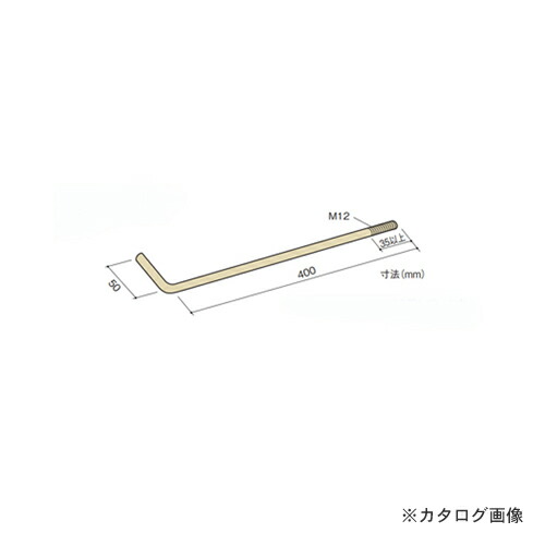 カネシン アンカーボルト (50本入) M12×400