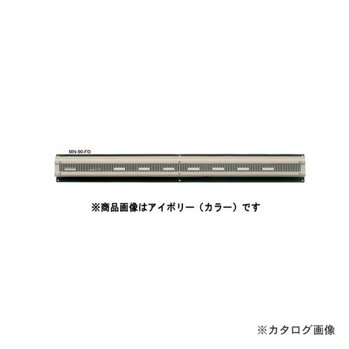 カネシン 軒裏風通し口“見切手合い” 白いこと (10台入)  ダンパー付 MN-90-FD