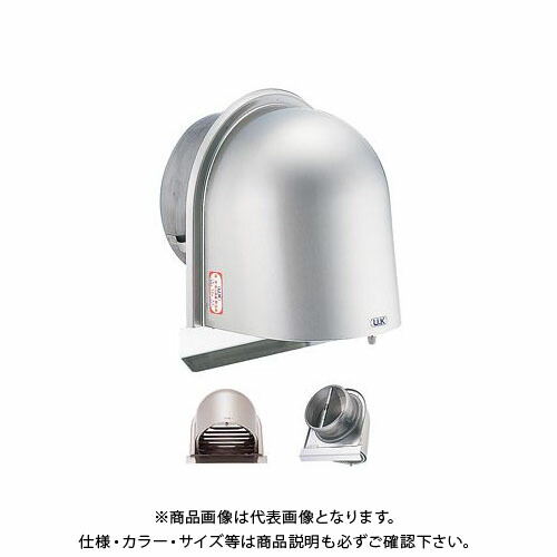 宇佐美実業 U型ボンネット付ガラリ(開閉式) 溶接精神的な統合式(防火ダンパー付) φ100 ヘアーライン (24ヶ入) UEV100SGFD-HL
