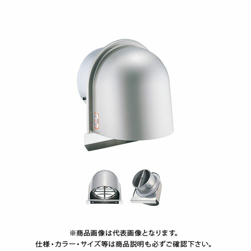 宇佐美実業 U型ボンネット付ガラリ(ワンタッチ取外式)防火ダンパー付 φ150 ヘアーライン (12ヶ入) UZEV150YFD-HL