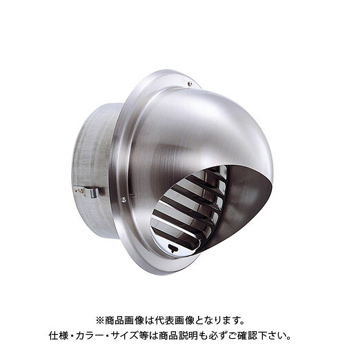 宇佐美工業 丸型フード付ガラリ(ビス脱着式) φ100 ヘアーライン (24ヶ入) GBV100B-HL｜KanamonoYaSan ＫＹＳ