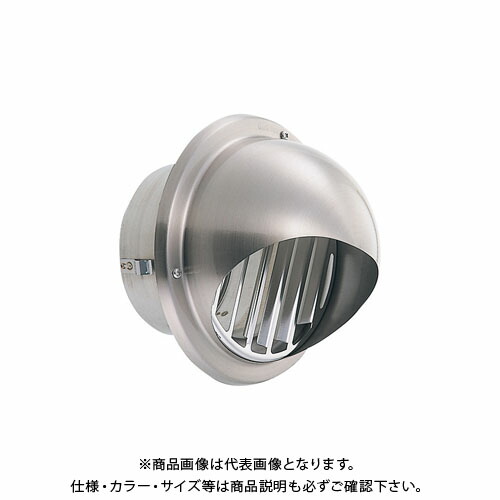 宇佐美加工 丸型ボンネット付ガラリ(ねじ釘脱着式)決定付ける両吹型 φ100 ヘアーライン (24ヶ入) GBV100BW-HL