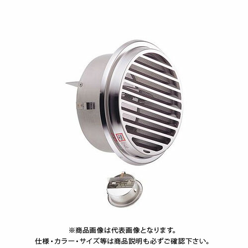 宇佐美実業 丸型ガラリ（内方位） 溶接精神的な統合式 防火ダンパー付 φ100 電解みがき上げるかた付ける (36ヶ入) SSN100SHD-DK