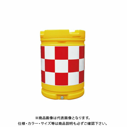 【送料別途】【直送品】安全興業 AZクッションドラム 赤白プリズム (1入) AZC-005