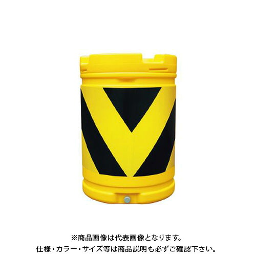 【送料別途】【直送品】安全興業 AZクッションドラム 蛍光黄プリズム黒 (1入) AZC-006