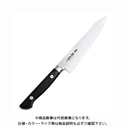 【受注生み出すこと】関兼常 本匠兼正 E続きもの 全鋼 口金付 黒合わせ板柄 ペティ E08