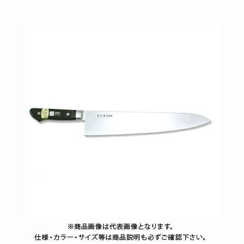 関兼常 源兼正 Mシリーズ 全鋼 口金付 黒合板柄 牛刀 KC-705