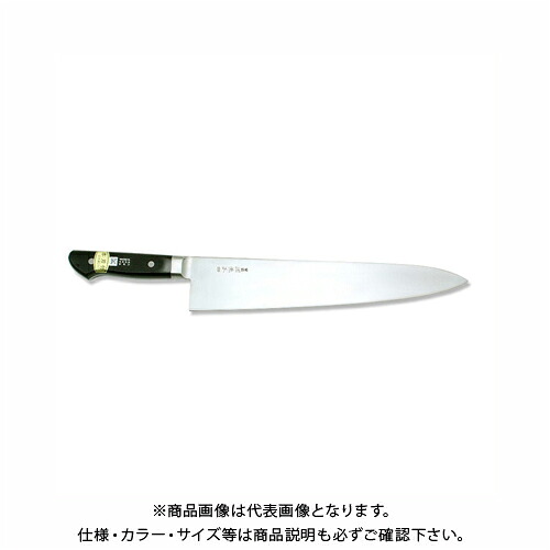 【受注生産】関兼常 源兼正 Mシリーズ 全鋼 口金付 黒合板柄 牛刀 KC-706｜KanamonoYaSan ＫＹＳ