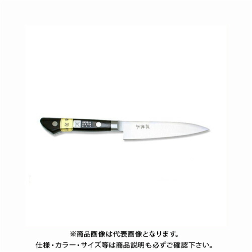 【受注生み出すこと】関兼常 源兼正 M続きもの 全鋼 口金付 黒合わせ板柄 ペティ KC-707