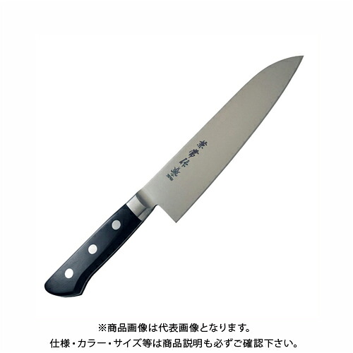 【受注生産】関兼常 AUS-10シリーズ 兼常作 モリブデン鋼 口金付黒合板柄 三徳 KC-185|KanamonoYaSan KYS