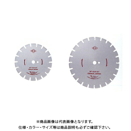 関西手道具製造所 湿式ダイヤモンド・ブレード Ｗ印字機 12\"(305粍) x 27H 1枚 D0B0W12000"