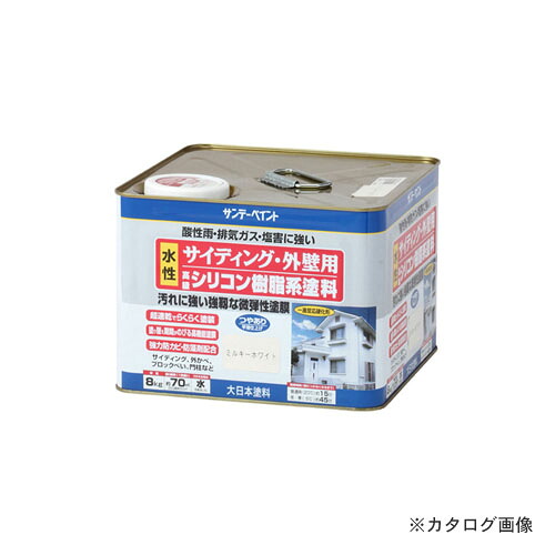 サンデーペイント #255320 SP外壁シリコン ミルキーホワイト 8K