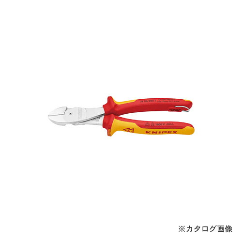 クニペックス KNIPEX 7406-200TBK 不成立豪然たる斜ニッパー 落っこちる押しとどめる BK