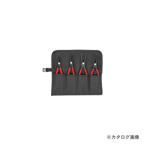クニペックス KNIPEX 001957V01 精密スナップリングプライヤーセット 4本組|KanamonoYaSan KYS
